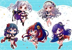  5girls alear_(female)_(fire_emblem) alear_(female)_(seaside_dragon)_(fire_emblem) alear_(fire_emblem) bikini black_bikini blue_bikini blue_eyes blue_hair book boots byleth_(female)_(fire_emblem) byleth_(female)_(summer)_(fire_emblem) byleth_(fire_emblem) character_ball chibi corrin_(female)_(fire_emblem) corrin_(female)_(summer)_(fire_emblem) corrin_(fire_emblem) fire_emblem fire_emblem:_three_houses fire_emblem_awakening fire_emblem_engage fire_emblem_fates fire_emblem_heroes fire_emblem_warriors:_three_hopes green_hair highres holding holding_book multicolored_hair multiple_girls official_alternate_costume official_alternate_hairstyle open_mouth ponytail purple_bikini purple_eyes purple_hair red_bikini red_eyes red_hair robin_(female)_(fire_emblem) robin_(female)_(summer)_(fire_emblem) robin_(fire_emblem) shez_(female)_(fire_emblem) shez_(fire_emblem) shez_(male)_(summer)_(fire_emblem) sommie_(fire_emblem) split-color_hair swimsuit toeless_footwear two-tone_hair white_bikini white_hair zenryoku_pawar9 