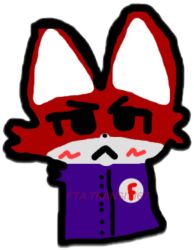  angry anthro blue_body blush canid canine cartoon_eyes digital_media_(artwork) ears_up fox fta hi_res male mammal microsoft_paint_(artwork) png_file public_transportation red_body solo sticker transit167 