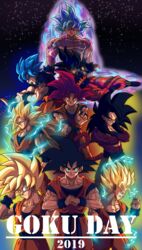  6+boys absurdres aqua_eyes artist_name black_hair blonde_hair blue_hair body_fur character_name clenched_hand collarbone commentary_request dated dougi dragon_ball dragon_ball_gt dragon_ball_super dragon_ball_z electricity ftw_studios highres karate_gi long_hair male_focus multiple_boys multiple_persona multiple_views muscular saiyan sky smile son_goku spiked_hair star_(sky) starry_sky super_saiyan super_saiyan_1 super_saiyan_2 super_saiyan_3 super_saiyan_4 super_saiyan_blue super_saiyan_god topless_male ultra_instinct wristband 