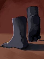  2024 3_toes ambiguous_anthro ambiguous_gender anthro barefoot black_body black_claws black_scales brown_background claws colored digit_ring digital_drawing_(artwork) digital_media_(artwork) disembodied_foot dragon feet foot_focus foot_shot hindpaw jewelry light lighting mythological_creature mythological_scalie mythology on_one_leg paws releasethebuns ring scales scalie shaded simple_background soles solo standing toe_claws toe_ring toes 