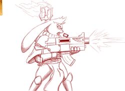  adepta_sororitas alternate_universe angry anthro armor bolter buckteeth disney ears_down female fire gun hair hi_res holding_gun holding_object holding_ranged_weapon holding_rifle holding_weapon judy_hopps lagomorph leporid line_art mammal open_mouth pivoted_ears rabbit ranged_weapon simple_background sister_of_battle solo spoof_(artist) teeth warhammer_(franchise) warhammer_40000 weapon white_background zistopia zootopia 