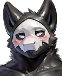  anonymous_artist anthro blush changed_(video_game) male portait puro_(changed) smile solo 