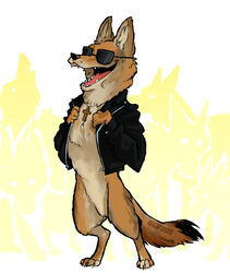  2018 4_claws 4_fingers 4_toes artist_name black_clothing black_eyewear black_jacket black_markings black_nose black_sunglasses black_topwear bottomless bottomless_male canid canine canis claws clothed clothing coat countershade_face countershade_legs countershade_torso countershading coyote cross cross_necklace crowd digital_media_(artwork) dipstick_tail ears_up eyewear fangs featureless_crotch feet feral feral_focus fingers fluffy fluffy_tail fur group inner_ear_fluff jacket jewelry leather leather_clothing leather_jacket leather_topwear male male_focus mammal markings naturally_censored necklace on_hind_legs open_mouth open_smile orange_body orange_fur partially_clothed partially_clothed_feral partially_clothed_male prick_ears red_tongue scp-2547 scp-2547-1 scp_foundation semi-anthro simple_background smile solo solo_focus sunglasses tail tail_markings teeth toe_claws toes tongue topwear tuft watermark white_background white_clothing white_coat white_inner_ear white_inner_ear_fluff white_topwear wildragon 