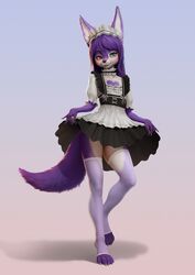  absurd_res alternative_fashion anthro bedroom_eyes blush bow_accessory canid canine clothed clothing clothing_bow clothing_lift crossdressing dress dress_lift ears_up english_text femboy fluffy fluffy_ears fluffy_tail fox fur goth gothic_lolita grin hair halz happy heart_(marking) heterochromia hi_res huge_filesize j-fashion legwear lolita_(fashion) looking_at_viewer maid_headdress maid_uniform male mammal markings multicolored_body multicolored_eyes multicolored_fur nails narrowed_eyes paws purple_body purple_fur purple_hair purple_tail raych_(lordmau5) seductive simple_background smile solo tail text toeless_legwear two_tone_body two_tone_fur uniform white_body white_fur white_uniform 