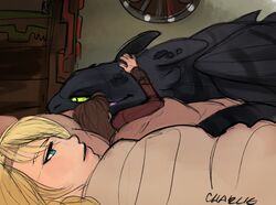  ah_yes._me._my_girlfriend. astrid_hofferson bed charliemcarthy dragon dreamworks european_mythology female feral furniture fury_(httyd) group hiccup_horrendous_haddock_iii how_to_train_your_dragon hug human male mammal meme mythological_creature mythological_scalie mythology night_fury scalie toothless western_dragon 