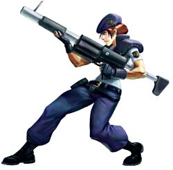  beret capcom female glare glaring gun hat jill_valentine marvel marvel_vs._capcom marvel_vs._capcom_2 marvel_vs_capcom marvel_vs_capcom_2 resident_evil weapon 