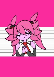  amphibian animated anthro axolotl cavemanon_studios closed_eyes clothed clothing cosplay deco_27_(producer) exit_665 farelie_willani female hair marine meme mole_salamander necktie pink_body pink_hair rabbit_hole_(deco_27) salamander she_likes_you_alotl solo twintails unknown_artist vocaloid 