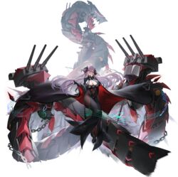  artist_request azur_lane black_dress bodystocking breasts cape chains cleavage conductor_baton covered_navel curled_horns dress female friedrich_carl_(azur_lane) full_body glasses hand_on_own_cheek hand_on_own_face highres hip_vent holding horns large_breasts long_dress long_hair long_sleeves looking_at_viewer machinery mole mole_under_mouth music_stand musical_note official_art open_mouth purple_eyes purple_hair rigging sheet_music shoes smile teeth transparent_background turret upper_teeth_only weapon 