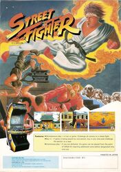  80s arcade arcade_machine bird birdie birdie_(street_fighter) capcom eagle eagle_(street_fighter) fight fighting flyer game geki geki_(street_fighter) gen_(street_fighter) highres joe ken_masters kick kicking lee lee_(street_fighter) m_bison mike mike_(street_fighter) mike_bison official_art oldschool poster ryu ryuu_(street_fighter) street_fighter street_fighter_1 