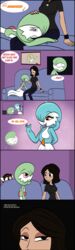  5_fingers bedroom_eyes black_border blush border clothed clothing female fingers g_(madhouse) gardevoir generation_3_pokemon group half-closed_eyes hi_res human mammal mikaila_turkleson narrowed_eyes nintendo not_furry pokemon pokemon_(species) seductive sitting_up 