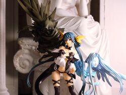  arc_system_works blue_hair breasts dizzy figure guilty_gear highres large_breasts photo red_eyes ribbon tail underboob wings 