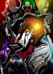  6+boys animal artist_request belphegor_(reborn) black_hair blonde_hair blue_eyes boots chair everyone facial_hair flag fran_(reborn) gloves green_eyes green_hair grey_hair grin hair_over_eyes hat katekyo_hitman_reborn! levi-a-thon long_hair lussuria_(reborn) mammon_(reborn) mohawk moustache multiple_boys necktie purple_hair scar short_hair sitting smile sunglasses superbi_squalo sword tiara varia weapon xanxus 