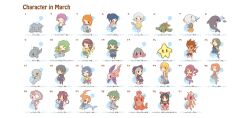  0_0 6+girls ^_^ ahoge arrow_(symbol) baby bad_id bad_pixiv_id blonde_hair blue_hair blush_stickers brown_hair canine cellphone chair chibi closed_eyes crystal_ball dolphin english_text facial_hair fins fish fishing_line fishing_rod fushigi_ebi green_hair grey_hair hair_ornament hairband hairclip harp hat head_fins hermit_crab highres holding instrument japanese_clothes kimono long_hair march mermaid monster_girl moustache multiple_girls nose_bubble one_eye_closed orange_hair original phone polearm ponytail purple_hair rocking_chair seahorse seal_(animal) seashell shell shorts simple_background sitting skirt solid_oval_eyes spear star_(symbol) sweatdrop tan tears tongue translated trident turtle twintails weapon witch_hat 