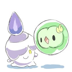  candle duosion fire good_frog litwick lowres nintendo no_humans pokemon simple_background 