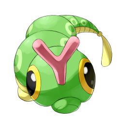  caterpie caterpillar good_frog insects nintendo no_humans pokemon simple_background 