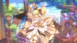  armor blonde_hair fate/stay_night fate/unlimited_codes green_eyes saber_lily sword type-moon weapon 