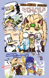  2024 3_fingers anthro black_hair blonde_hair blue_body blue_fur blue_hair brother_(lore) brothers_(lore) claws closed_eyes clothed clothed_feral clothing collar daughter_(lore) dessert dialogue dio_brando domestic_cat donatello_versus_(jjba) ear_piercing english_text eye_contact father_(lore) father_and_child_(lore) father_and_daughter_(lore) father_and_son_(lore) felid feline felis female feral fingers food fur giorno_giovanna grandchild_(lore) grandfather_(lore) grandfather_and_grandchild_(lore) grandfather_and_grandson_(lore) grandparent_(lore) grandparent_and_grandchild_(lore) grandson_(lore) green_body green_fur group hair hat headgear headwear hi_res holding_food holding_object ice_cream jojo&#039;s_bizarre_adventure jolyne_cujoh jonathan_joestar jotaro_kujo leopard licking_ice_cream lion looking_at_another looking_down looking_down_at_another male mammal missaka nephew_(lore) one_eye_closed open_mouth pantherine parent_(lore) parent_and_child_(lore) parent_and_daughter_(lore) parent_and_son_(lore) pawpads paws piercing red_eyes rikiel_(jjba) sibling_(lore) son_(lore) striped_body striped_fur stripes tail teeth text tongue tongue_out uncle_(lore) uncle_and_nephew_(lore) ungalo_(jjba) vampire white_body white_fur 