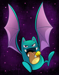  2020 ambiguous_gender bat blue_body candy candy_corn dessert digital_drawing_(artwork) digital_media_(artwork) fangs food generation_1_pokemon golbat halloween holidays looking_at_viewer mammal membrane_(anatomy) membranous_wings nintendo pokemon pokemon_(species) purple_background purple_eyes semi-anthro signature simple_background solo teeth tongue tongue_out vaporotem wings 