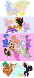  2015 2n2n aliasing ambiguous_gender blumaroo digital_media_(artwork) equid equine feral group hi_res horn mammal mythological_creature mythological_equine mythology neopet_(species) neopets peophin_(neopets) unicorn 