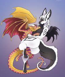  absurd_res anthro breasts chimera dragon female feral hi_res hoatzin_(draco_cretel) kin_(unyko) male mythological_creature mythological_scalie mythology scalie wanderlustdragon 