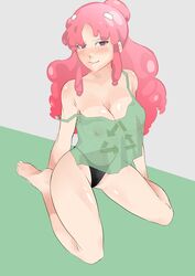     breasts busty cleavage collarbone color curvy curvy_body curvy_female curvy_figure curvy_hips feet female first_porn_of_character kkowa looking_at_viewer octopus pink_hair sitting smile smirk smug standing thong underwear vtuber vtuberfanart