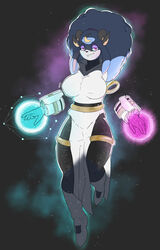  absurd_res anthro ariem_(sonic) big_breasts bovid breasts caprine clothed clothing cosmic_background cosplay crossover crossover_cosplay dream eye_contact female floating floating_hands fluffy fluffy_hair glowing green_eyes hair hi_res horn looking_at_another looking_at_viewer mammal poofy_hair ring_(jewelry) risk_of_rain sega sexy_eyes sheep simpleesteban smile solo sonic_dream_team sonic_the_hedgehog_(series) space thick_thighs 