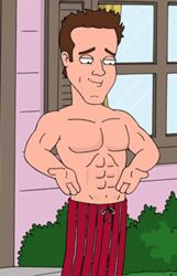  20th_century_fox actor animated cartoony caucasian caucasian_male celebrity family_guy fuzzy_door_productions gif male male_only muscles muscular muscular_male outdoors outside production_studio_for_tv_series real_person ryan_reynolds shirtless_male toony 