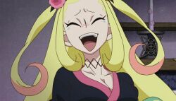  animated hiteihime_(katanagatari) katanagatari laughing stare togame 