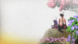  cap cherry_blossoms flowers katanagatari togame tree yasuri_shichika 