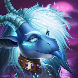  1:1 2021 anthro artist_name blep blue_body blue_ears blue_eyes blue_fire blue_hair blue_horn blue_tongue bust_portrait colored_fire dated dragon eyelashes female fire flaming_hair glistening glistening_eyes hair horn looking_at_viewer mythological_creature mythological_scalie mythology narrowed_eyes neckwear portrait pseudo_hair reflection ridged_horn scalie simple_background slash_freezen solo tongue tongue_out white_body 