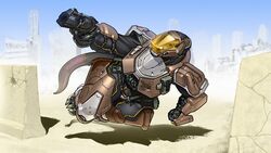  16:9 action_pose anthro armor blue_sky body_armor bodysuit borisalien claws clothing desert female gun handgun headgear helmet hi_res holding_gun holding_object holding_ranged_weapon holding_weapon jumping khala_(unstopable344) komodo_dragon lizard lunging monitor_lizard pose ranged_weapon reptile revolver scalie science_fiction skinsuit sky solo tail tight_clothing weapon widescreen yellow_eyes 