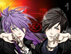  brown_hair gackt j-rock jewelry kamui_gakupo musician purple_hair vocaloid 