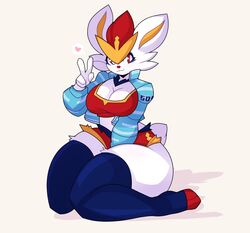  :3 anthro anthrofied big_breasts breasts bunny cinderace cleavage clothed clothing curves curvy curvy_body curvy_female curvy_figure curvy_hips curvy_thighs female fur furry furry_only gesture good_girl hi_res huge_breasts huge_hips huge_thighs large_hips miikotorii nintendo pok&eacute;mon_(species) pokemon rabbit round_ass round_breasts round_butt sad tail thick thick_ass thick_hips thick_legs thick_thighs thin_waist white_body white_fur white_hair white_skin wide_hips wide_thighs 