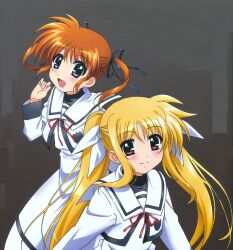  fate_testarossa mahou_shoujo_lyrical_nanoha mahou_shoujo_lyrical_nanoha_a&#039;s mahou_shoujo_lyrical_nanoha_the_movie_2nd_a&#039;s okuda_yasuhiro takamachi_nanoha 