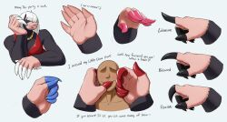  absurd_res anthro badroy bangs claws clothing colored_nails dd_(badroy) dress eulipotyphlan female finger_claws hair hair_over_eyes hand_fetish hand_focus hi_res mammal mole_(animal) nails solo sucking thumb_suck 