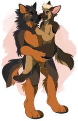  anthro anthro_on_anthro arm_tuft black_ears black_nose black_tail brown_body brown_ears brown_fur brown_nose brown_tail butt_tuft canid canine canis carrying_another carrying_partner cheek_tuft chin_tuft domestic_dog duo facial_piercing facial_tuft fangs featureless_crotch fur german_shepherd gold_piercing gold_ring_piercing green_eyes hair hand_on_chest herding_dog inner_ear_fluff leg_grab leg_tuft licking licking_another licking_partner male male/male mammal nose_piercing nose_ring orange_body orange_eyes orange_fur orange_inner_ear orange_inner_ear_fluff orange_tail pastoral_dog piercing pink_inner_ear pink_inner_ear_fluff princelykaden red_piercing ring_piercing romantic romantic_couple septum_piercing septum_ring shoulder_tuft stud_piercing tail tan_body tan_fur tan_hair tan_sclera tan_tail tan_teeth teeth tongue tongue_out tongue_piercing tuft 