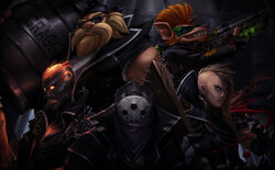  gragas gun jax_(league_of_legends) league_of_legends male megane twitch vegacolors vladimir_(league_of_legends) 