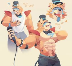  2024 abs anthro barazoku bear biceps big_muscles biped brown_body brown_fur five_nights_at_freddy&#039;s five_nights_at_freddy&#039;s:_security_breach fur glamrock_freddy hi_res male mammal monsieurmoka muscular muscular_anthro muscular_male pecs scottgames shirtless_anthro shirtless_male solo steel_wool_studios 