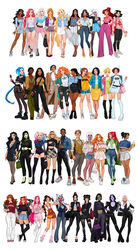  1001_nights 2boys 2d 38girls 6+girls absolutely_everyone ahsoka_tano aladdin alien alien_girl alien_humanoid alternate_costume anna_(frozen) antiheroine arabian arabian_female ariel arm_behind_back asami_sato asian asian_female athletic athletic_female atlantis:_the_lost_empire avatar_the_last_airbender azula barriss_offee batman_(series) beauty_and_the_beast belle belt big_breasts black_cat_(marvel) black_clothing black_hair blonde_female blonde_hair bottom_heavy bra bra_visible_through_clothes brave brown-skinned_female brown_body brown_eyes brown_skin cambion chel chinese chinese_female choker cleavage clone_wars clothed clothed_female clothing copper_skin crossed_arms crossover curvaceous curvy curvy_figure dark-skinned_female dark-skinned_male dark_skin dc dc_comics demon demon_girl denim digital_drawing_(artwork) digital_media_(artwork) disney disney_channel disney_fairies disney_princess disney_xd dreamworks dress elsa_(frozen) esmeralda eyebrows eyelashes eyes fa_mulan facial_tattoo fairy felicia_hardy female fishnet fishnet_armwear fit fit_female front_view frozen_(film) fully_clothed gesture green-skinned_female green_skin gwen_stacy gwen_stacy_(spider-verse) hair half_demon handbag happy harley_quinn harley_quinn_(series) harry_potter heart_(symbol) heels hercules_(disney) hermione_granger hero heroine hips holding_handbag holding_object human humanoid jacker jeans jinx_(league_of_legends) kida kim_possible kimberly_ann_possible kneesocks koriand&#039;r korra league_of_legends legs light-skinned_female light-skinned_male light_skin lineup lips lipstick long_hair looking_at_viewer looking_away lucasfilm mai_(avatar) male marvel marvel_comics mary_jane_watson mature mature_female megara merida middle_eastern middle_eastern_female miles_morales milo_thatch miniskirt minko mirialan mulan multiple_boys multiple_girls namaari native_american native_american_female necklace neckwear nickelodeon olena_minko overalls pants peter_pan_(1953_film) pink_clothing pink_hair pixar pocahontas pocahontas_(character) poison_ivy ponytail princess princess_jasmine princess_leia_organa rachel_roth rapunzel raven_(dc) raya_(ratld) raya_and_the_last_dragon red_hair roller_skates sad see-through see-through_clothing shego shoes shorts skirt slim slim_waist smile smirk sneakers snow_white_(disney) snow_white_and_the_seven_dwarfs socks spider-man spider-man:_into_the_spider-verse spider-man_(series) standing star_wars star_wars_rebels starfire stockings straight_hair superhero superheroine supervillainess tan_skin tangled tattoo teen_titans the_hunchback_of_notre_dame the_legend_of_korra the_little_mermaid the_princess_and_the_frog the_road_to_el_dorado thick thick_ass thick_legs thick_thighs thighs tiana tinker_bell togruta toned toned_female torn_clothes torn_legwear two_tone_hair ty_lee underwear upper_body v_sign very_long_hair villain villainess waist water_tribe west_asian west_asian_female wide_hips 