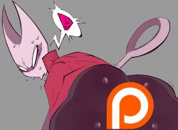  anthro biped bodily_fluids female hollow_knight hornet_(hollow_knight) patreon patreon_logo solo sweat team_cherry xexeezy 