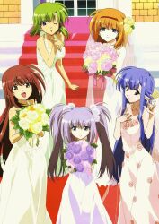  fuyou_kaede lisianthus nerine primula shigure_asa shuffle! wedding wedding_dress 