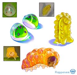  ambiguous_gender arthropod candy caterpillar clip_studio_paint_(artwork) dessert digital_media_(artwork) feral food food_creature glistening glistening_body gummy_(food) gummy_creature hi_res insects larva living_candy rappenem reference_image simple_background white_background 