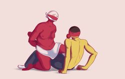  2boys censored chubby_male countryhumans gag gagging gay gay_domination germany_(countryhumans) half-dressed naked poland_(countryhumans) yaoi 