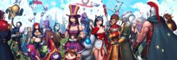  6+boys 6+girls absurdres ahri_(league_of_legends) akali akali_(legacy) amumu animal_ears annie_(league_of_legends) ashe_(league_of_legends) balloon battle_bunny_riven breasts cain_(gunnermul) caitlyn_(league_of_legends) cleavage closed_eyes cloud commentary_request corki cupcake darius_(league_of_legends) day dr._mundo ezreal fiddlesticks fizz_(league_of_legends) food garen_(league_of_legends) gragas hat highres jayce_(league_of_legends) katarina_(league_of_legends) kennen league_of_legends lee_sin leona_(league_of_legends) lulu_(league_of_legends) malzahar master_yi medium_breasts middle_finger midriff multiple_boys multiple_girls nautilus_(league_of_legends) navel open_mouth pantheon_(league_of_legends) pix_(league_of_legends) riven_(league_of_legends) shaco shen_(league_of_legends) skirt sky sona_(league_of_legends) talon_(league_of_legends) teemo viktor_(league_of_legends) wukong_(league_of_legends) yordle zac_(league_of_legends) zed_(league_of_legends) 