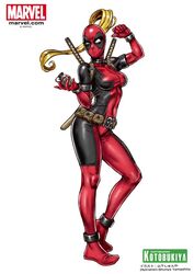  anklet armlet artist_name belt belt_buckle belt_pouch blonde_hair bracer breasts buckle clenched_hand company_name contrapposto covered_navel explosive female from_side full_body grenade hand_up high_ponytail holding holding_weapon jewelry katana kotobukiya lady_deadpool logo long_hair looking_at_viewer marvel mask multiple_swords neck_ring no_pupils ponytail pouch sheath sheathed simple_background solo standing superhero sword uneven_eyes utility_belt wanda_wilson watermark weapon web_address white_background yamashita_shun&#039;ya 