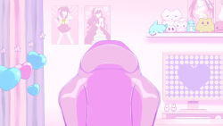  ame-chan_waku-waku_date_game balloon chair curtains game_cg gaming_chair heart heart_balloon indoors maruino monitor needy_girl_overdose no_humans non-web_source official_art poster_(object) star_(symbol) stuffed_animal stuffed_cat stuffed_shark stuffed_toy swivel_chair 