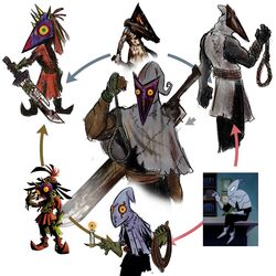 1:1 candlejack crossover for_a_head freakazoid! fusion great_knife_(silent_hill) group hexafusion hi_res humanoid konami majora majora&#039;s_mask male mammal melee_weapon monster monstrous_humanoid nintendo noose not_furry object_head official_art pyramid_head_(silent_hill) reference_image rope screencap silent_hill skull_kid_(character) skull_kid_(species) skyserpent sword the_legend_of_zelda weapon