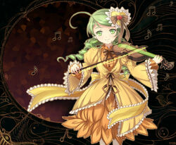  green_eyes green_hair instrument jpeg_artifacts kanaria mtyy rozen_maiden 