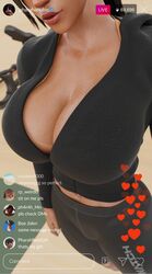  1girls 3d 3d_(artwork) abs ass belly belly_button big_ass big_breasts blizzard_entertainment breasts cleavage close-up clothed clothed_female clothes clothing cropped dark-skinned_female dark_skin egyptian egyptian_female female female_focus female_only fully_clothed grvty3d gym instagram legs legs_together livestream medium_breasts muscle muscles muscular muscular_female navel overwatch panties pharah posing selfie six_pack solo solo_female solo_focus streaming thick_thighs thighs toned toned_belly toned_female toned_stomach 