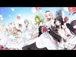  6+girls backless_dress backless_outfit bad_link bahao_diqiu balloon black_hair blush bouquet breasts bridal_veil brown_hair cake cleavage dress flower fnc_(girls&#039;_frontline) fnc_(strawberry_cake_&amp;_garden_cosmos)_(girls&#039;_frontline) food girls&#039;_frontline green_hair grizzly_mkv_(girls&#039;_frontline) grizzly_mkv_(rain_on_a_starry_night)_(girls&#039;_frontline) hair_ornament highres kar98k_(girls&#039;_frontline) kar98k_(purity_in_vermilion)_(girls&#039;_frontline) letterboxed long_hair m1014_(girls&#039;_frontline) m1014_(heartbeat_before_the_angel_statue)_(girls&#039;_frontline) m950a_(girls&#039;_frontline) m950a_(the_warbler_and_the_rose)_(girls&#039;_frontline) makarov_(a_certain_unscientific_sunflower)_(girls&#039;_frontline) makarov_(girls&#039;_frontline) multiple_girls official_alternate_costume official_art rmb-93_(girls&#039;_frontline) rmb-93_(moonlit_lover_beyond_reach)_(girls&#039;_frontline) stechkin_(girls&#039;_frontline) stechkin_(miss_camellia&#039;s_special_service)_(girls&#039;_frontline) veil wedding_dress white_hair zas_m21_(affections_behind_the_bouquet)_(girls&#039;_frontline) zas_m21_(girls&#039;_frontline) 